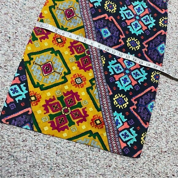 RACHEL by Rachel Roy Dress Colourful Geometric Aztec Boat Neck Womens Size S - Picture 5 of 7